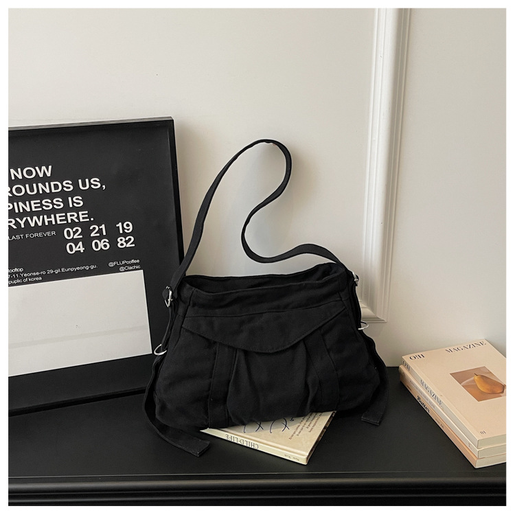 Bolso retro de gran capacidad para mujeres 2026 nuevo estilo lienzo de moda simple mochila de hombro para viajar bolsa de ocio image 7