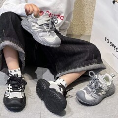 儿童运动鞋童鞋2025春秋男童休闲登山鞋透气防滑软底女童老爹鞋
