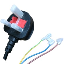 批發英國標准插頭 英標英式英規品質如一 3芯PVC橡膠電線量大從優