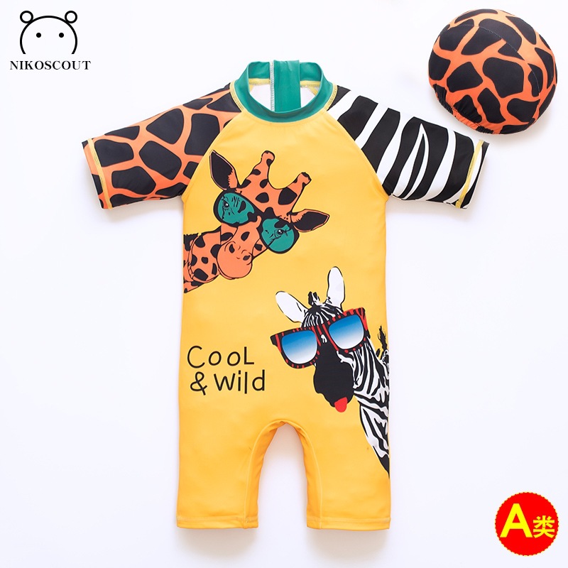 Children's Swimsuit, Boy, Baby Swimsuit, Baby Boy, Category A, 3 Years Old, Quick-Drying One-Piece Sunscreen, Cute Swimsuit for Small and Medium-Sized Kidsren