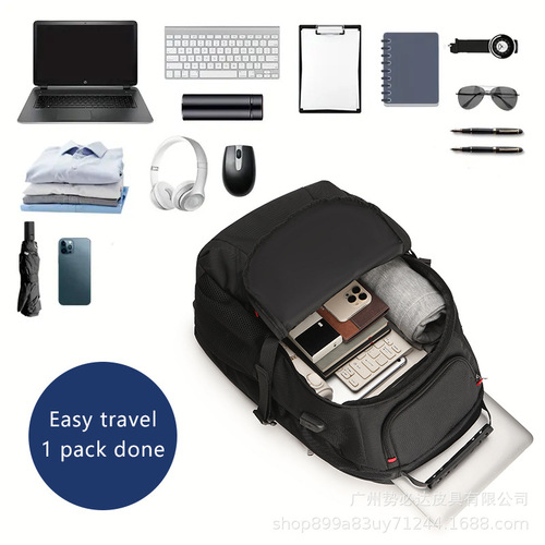 Source Factory 2025 Business Men Travel Commuter Large Capacity Multi Compartment Laptop Backpack for Students