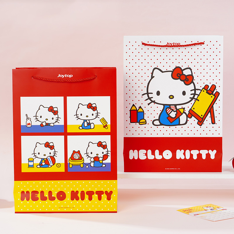 HelloKitty礼品袋卡通手提袋甜品打包袋凯蒂猫高端精美购物袋现货|undefined
