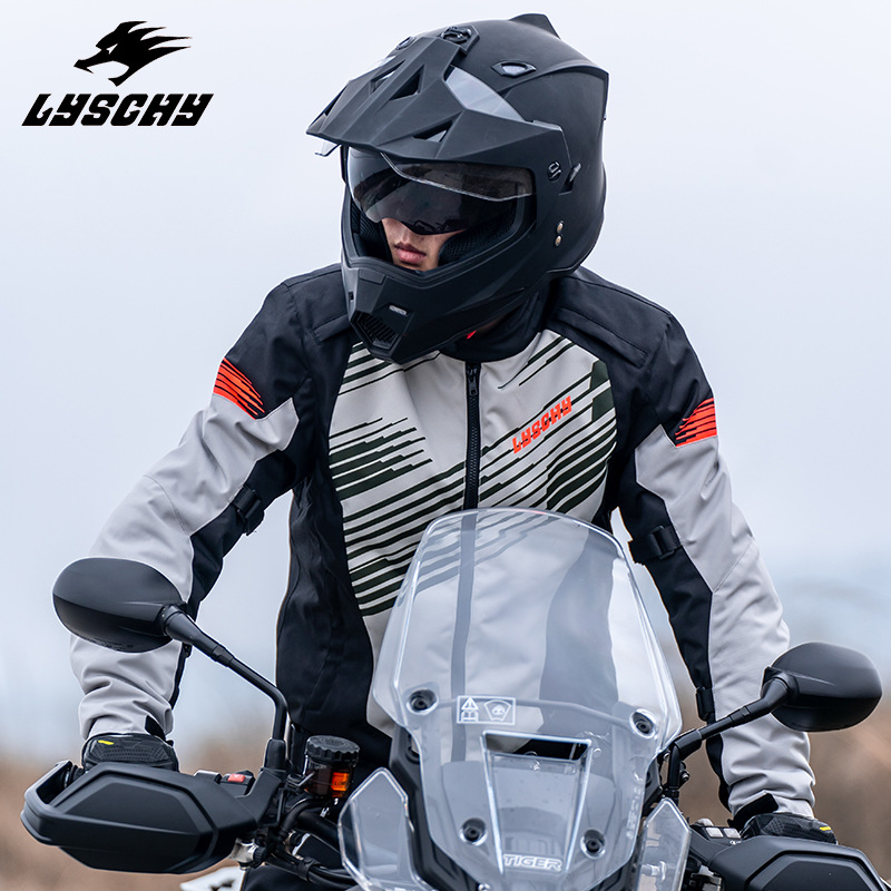 Thunder Wing Men's Motorcycle Riding Jacket Winter Waterproof Warm Thick Anti-Fall All-Seasons Cycling Outerwear_voghion.com