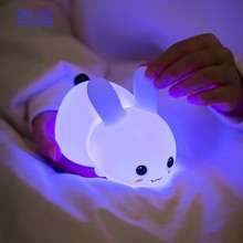 AlM网红兔子小夜灯睡眠夜用拍拍创意日礼物充电式氛围感治愈系床