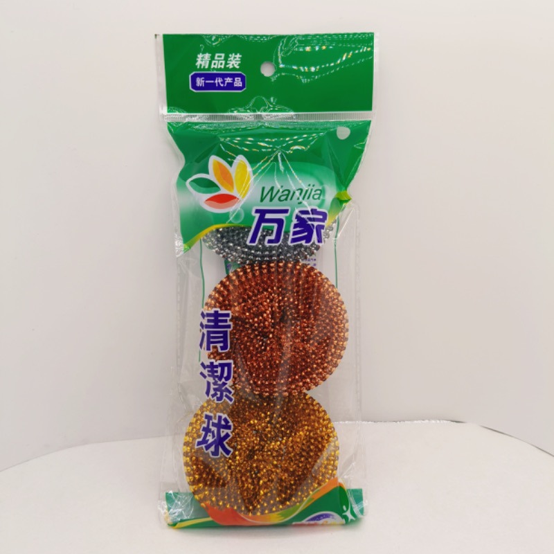 Fábrica de limpieza al por mayor bola de alambre de acero para el hogar acero inoxidable para el hogar no es fácil de oxidar la bola de limpieza de artículos de cocina