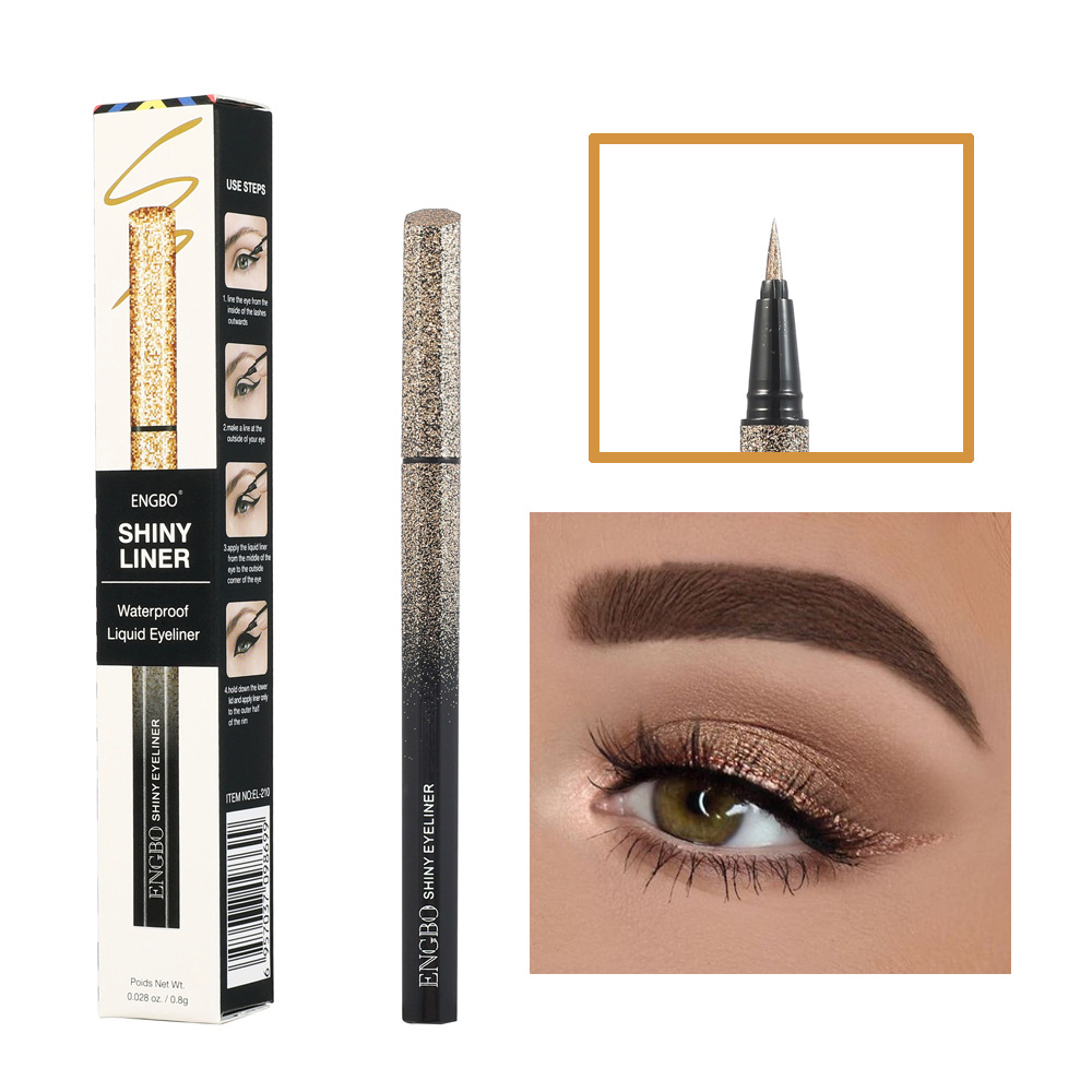 Mode Schnell-trocknend Wasserdichte Schweiß-beweis Make-up Eyeliner 1 Stück display picture 2