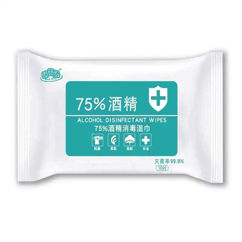 Салфетки дезинфицирующие Mengmi Rabbit, 75% спирта, 10 штук в упаковке