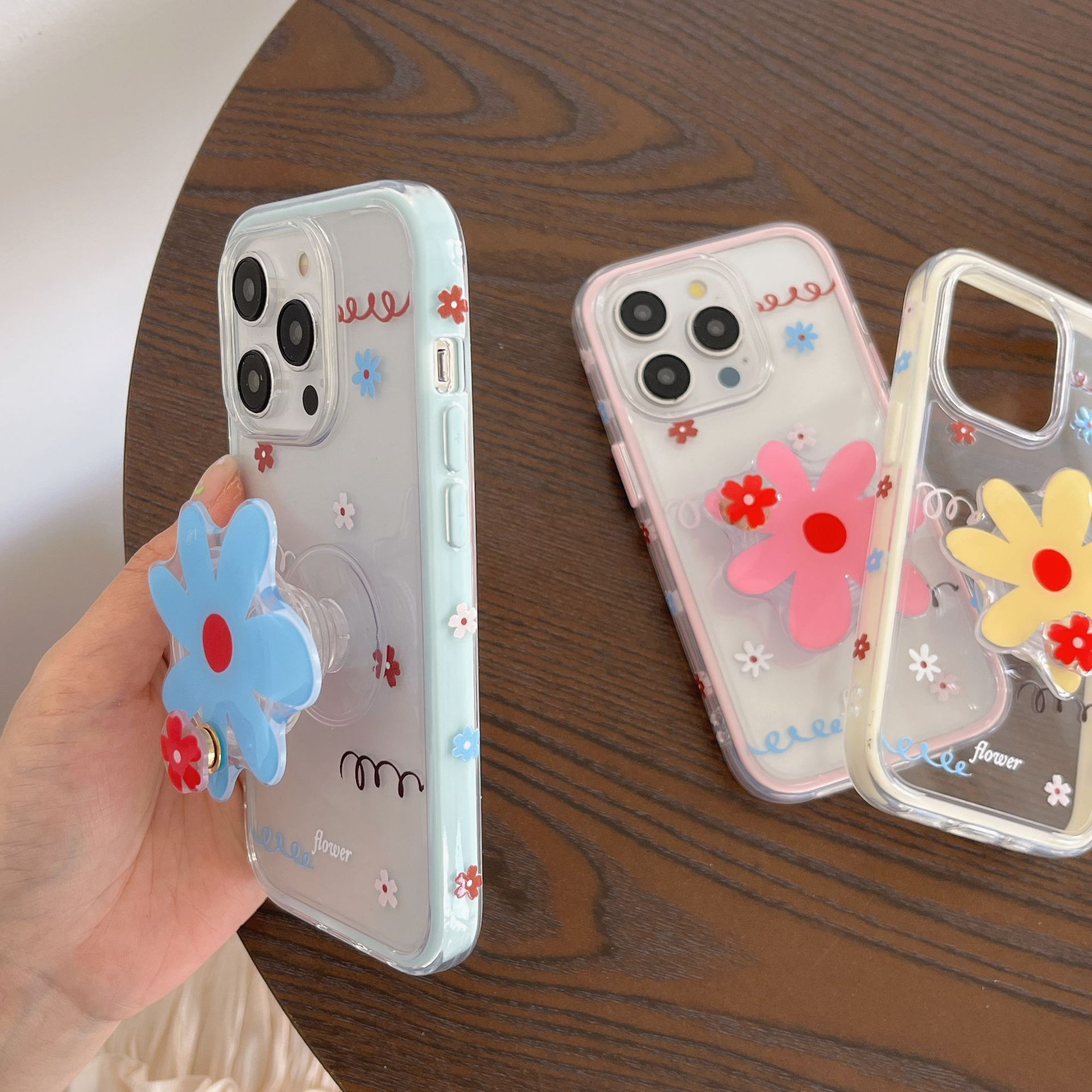 Flores de graffiti de nicho simples para Apple 16ProMax funda para teléfono móvil 15Pro Summer 14/13 Chicas 15PM