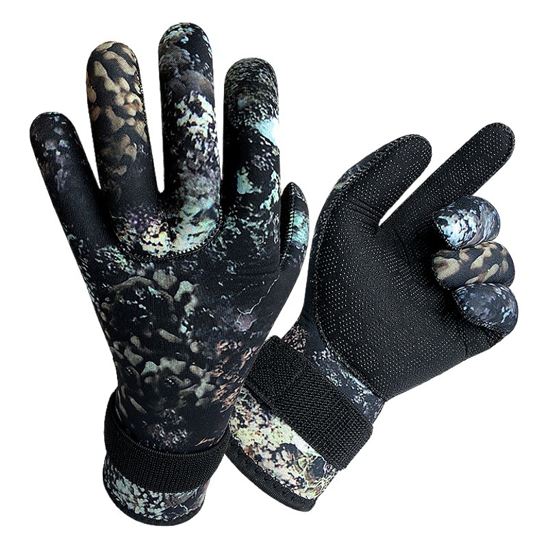 3mm 5mm diving gloves men's and women's winter swimming warm cold-proof non-slip wear-resistant submersible gloves factory wholesale swimming