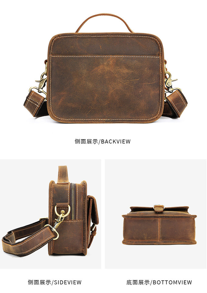 Túi đeo chéo nam da thật da ngựa điên phong cách retro, túi đeo vai đựng vừa máy tính bảng 8 inch — 1323 màu nâu, 1323cà phê, 6097 cà phê đen, 6097 màu nâu chi tiết 52