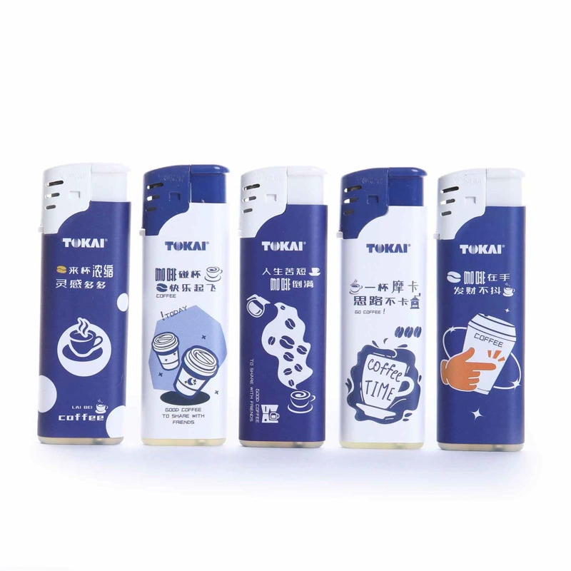 TOKAI/Donghai Coffee может быть надувным креативным ветрозащитным красным синим пламенем личность высокого качества взрывозащищенная зажигалка