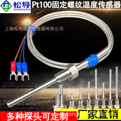 ねじ込み式防水Pt100温度センサー白金熱抵抗温度プローブK型E型熱電対温度センサー