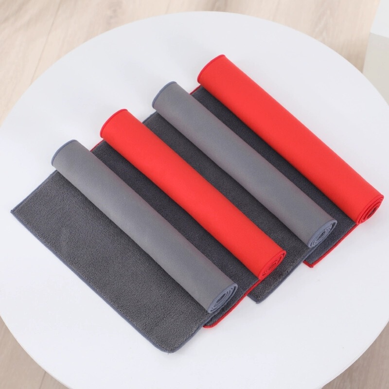 Car wash towel suede coral fleece double-sided thickened absorbent car towel car interior cleaning glass seamless towel Car wash towel suede coral fleece double-sided thickened absorbent car towel car interior cleaning glass seamless towel