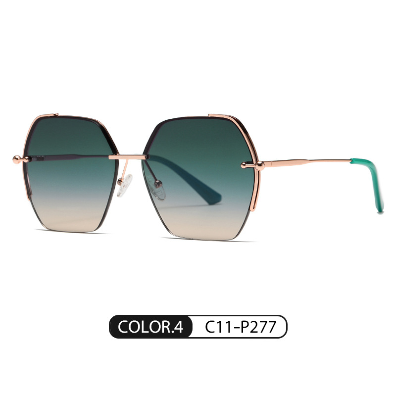 Nuevo metal nylon gafas de sol JS8561 moda todo partido cara-mirando pequeñas gafas de sol viajes calle tiro gafas de sol de protección solar