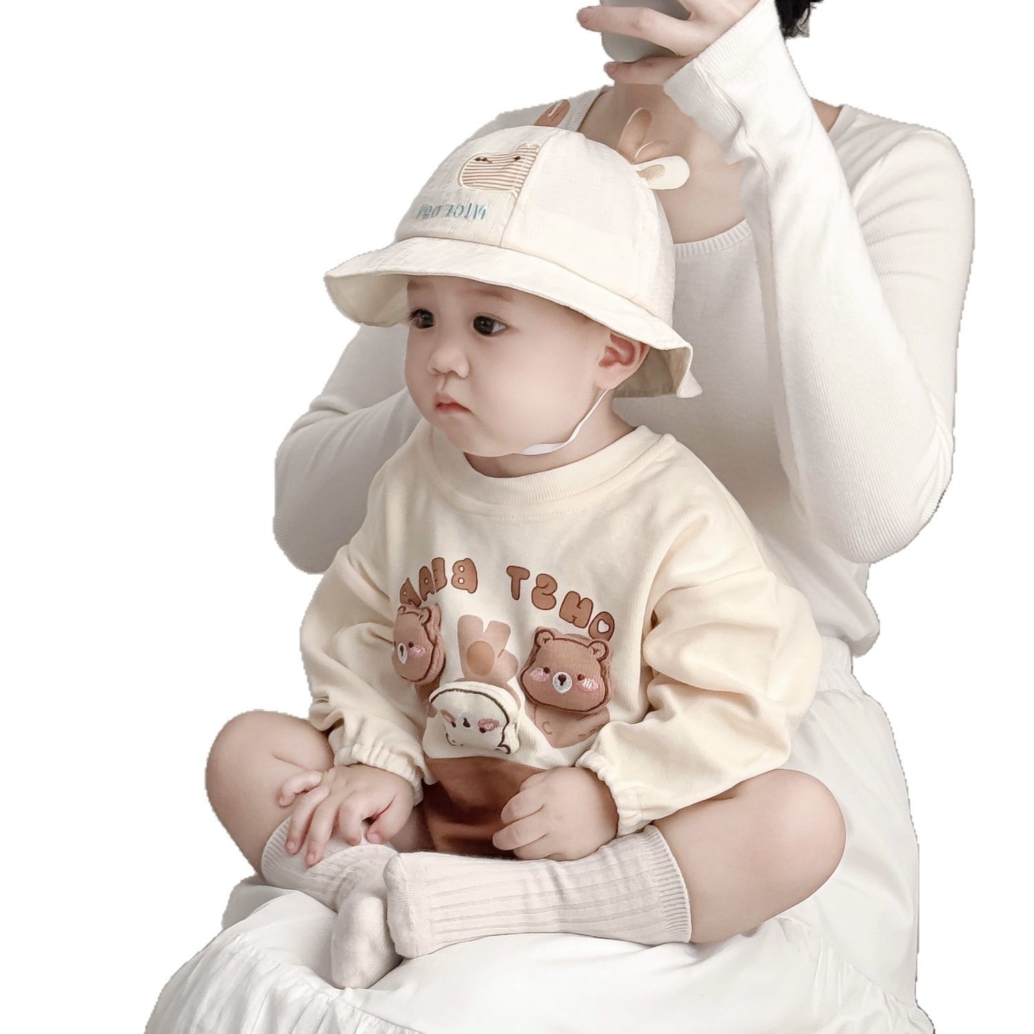 Sombreros para bebés primavera y otoño delgados sombreros de protección solar para bebés de hombres y mujeres lindos super bonitos sombreros de pescador