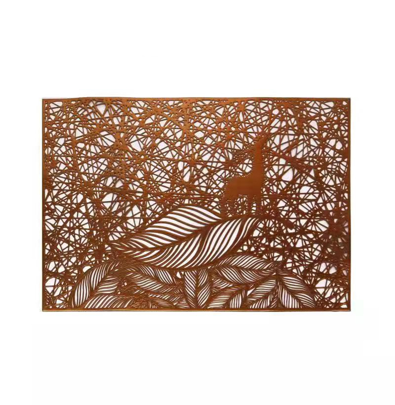 Ciervos Hollow-out placemat Western placemat transfronterizo estera de la tabla restaurante del hotel estera de aislamiento térmico giling Coaster decoración de aislamiento térmico