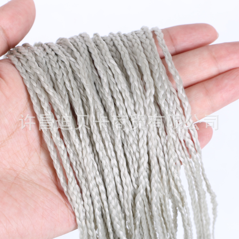 Europa y los Estados Unidos transfronterizos delgados trenzas de tres hebras zizi recto zizi rollo trenzas crochet caja trenzas ganchillo peluca