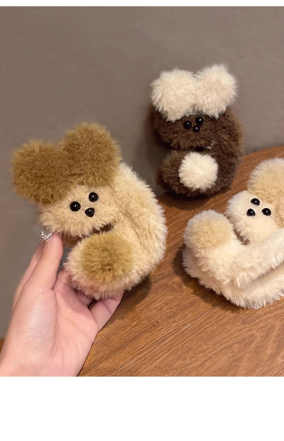 Cute, Sweet Style Cute Sweet Women's Cartoon Color Block Plush Hair Claws