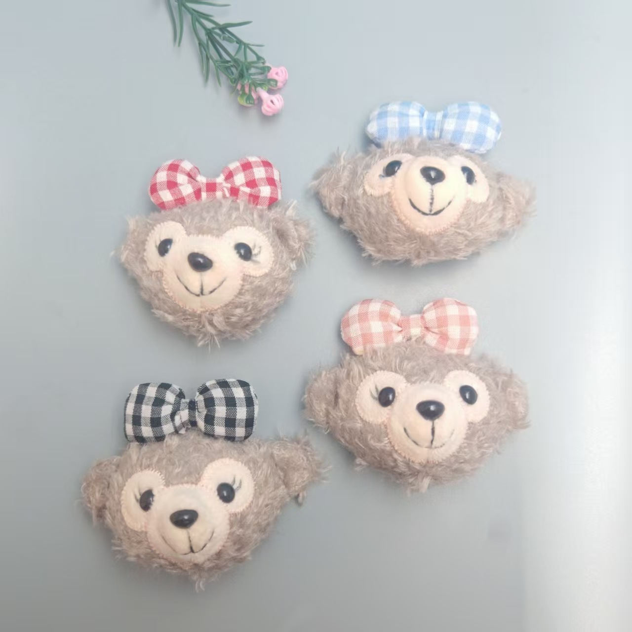 网红爆款洞洞鞋配饰可爱雪莉玫熊头鞋扣卡通立体鞋花diy装饰品