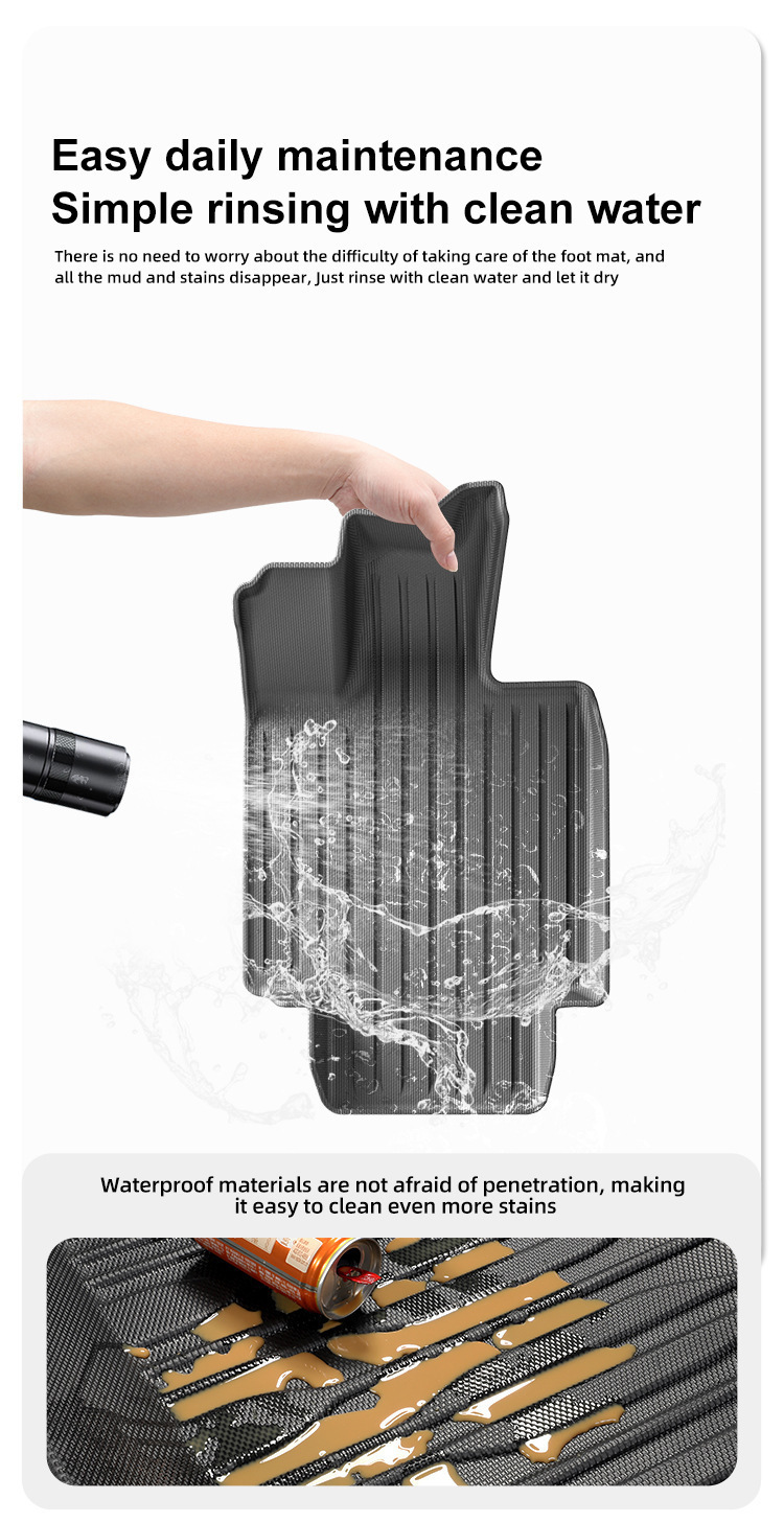 TPE Car Floor Mats for 24 Tesla Cybertruck