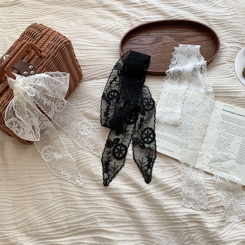 Bufanda de seda, banda larga, sensación de alta gama, chica caliente, ambiente de verano, bufanda de seda, cinta de encaje, bolsa de toalla de seda, cinturón