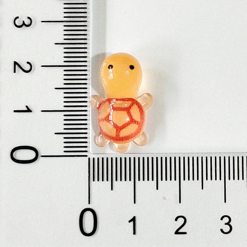 树脂：2.1cm橙色大头龟