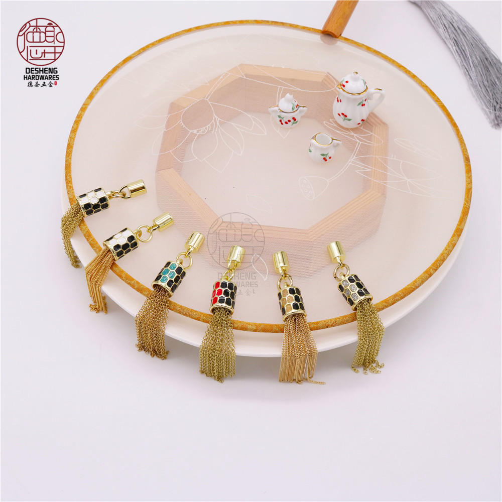 水桶包五金配件合金吊钟铜制流苏包包配件饰品铜流苏配件单个