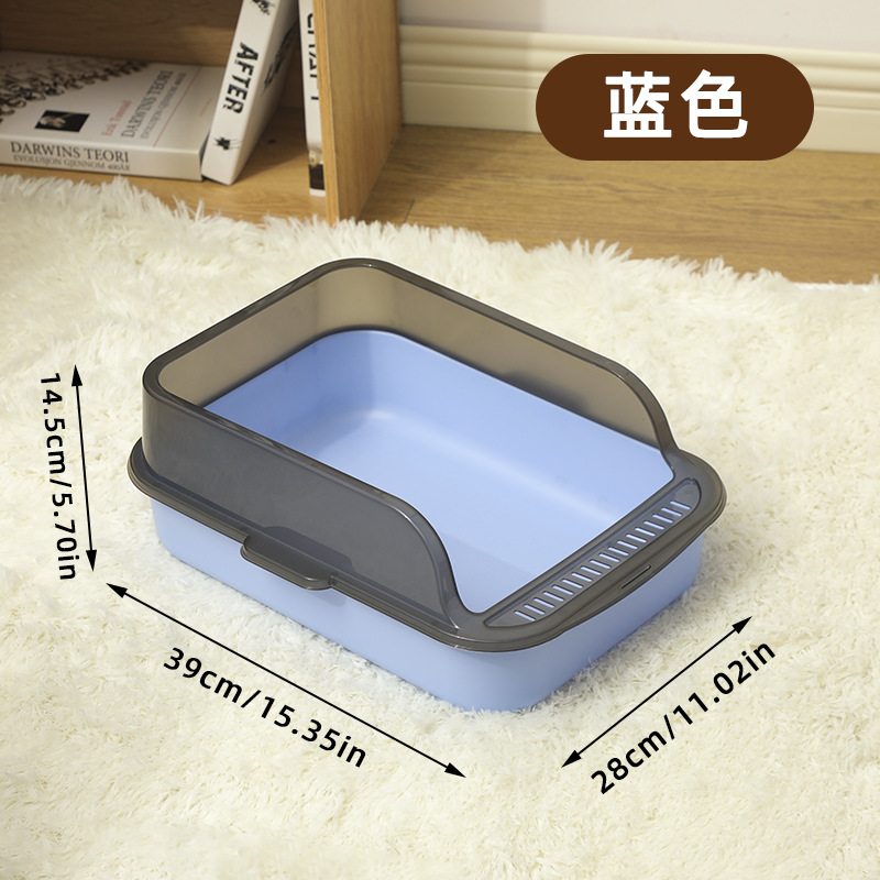 Explosión de arena para gatos semicerrada gran inodoro anti-splash para gatos para aumentar la valla con pala para gatos fábrica directa