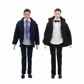 男装娃娃衣身高30cm肯玩具服装西装领带特色衣西服燕尾衣优惠