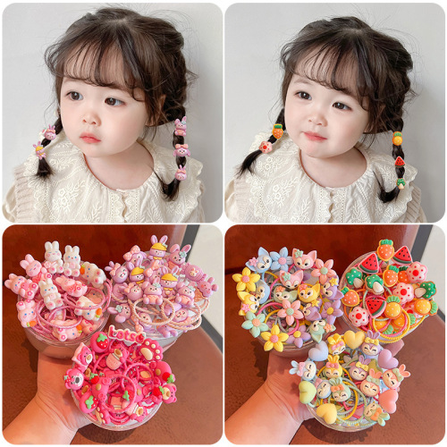 Children's rubber band does not hurt hair, girl's headband, Korean baby hair accessories, little girl's hair tie, high elastic hair band