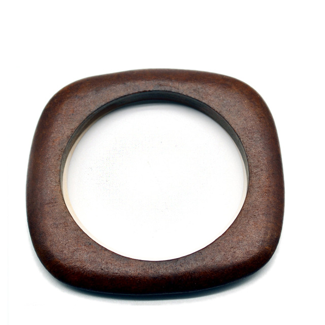 Commute Solid Color Wood Wholesale Bangle display picture 1