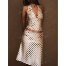 Q 81082 Polka Dot Halter Skirt Set ����Ҳ�������ȹ��