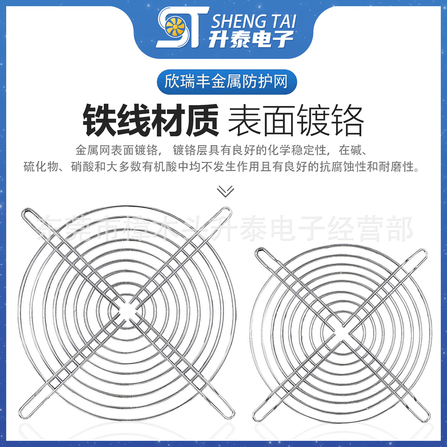 25 ミリメートル-300 ミリメートル電源シャーシ冷却ファンファン金属保護メッシュカバー保護メッシュ