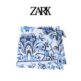ZARK 欧美新款时尚气质潮流显瘦印花短裙 跨境外贸女装批发