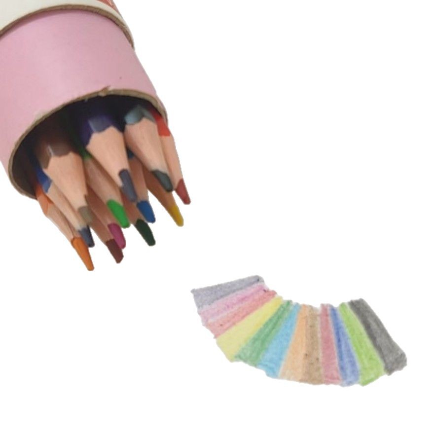 Los estudiantes con dibujos animados animales de dibujos animados barril de plomo de color 12 colores 18 colores 24 colores 36 colores dibujo lápiz de color