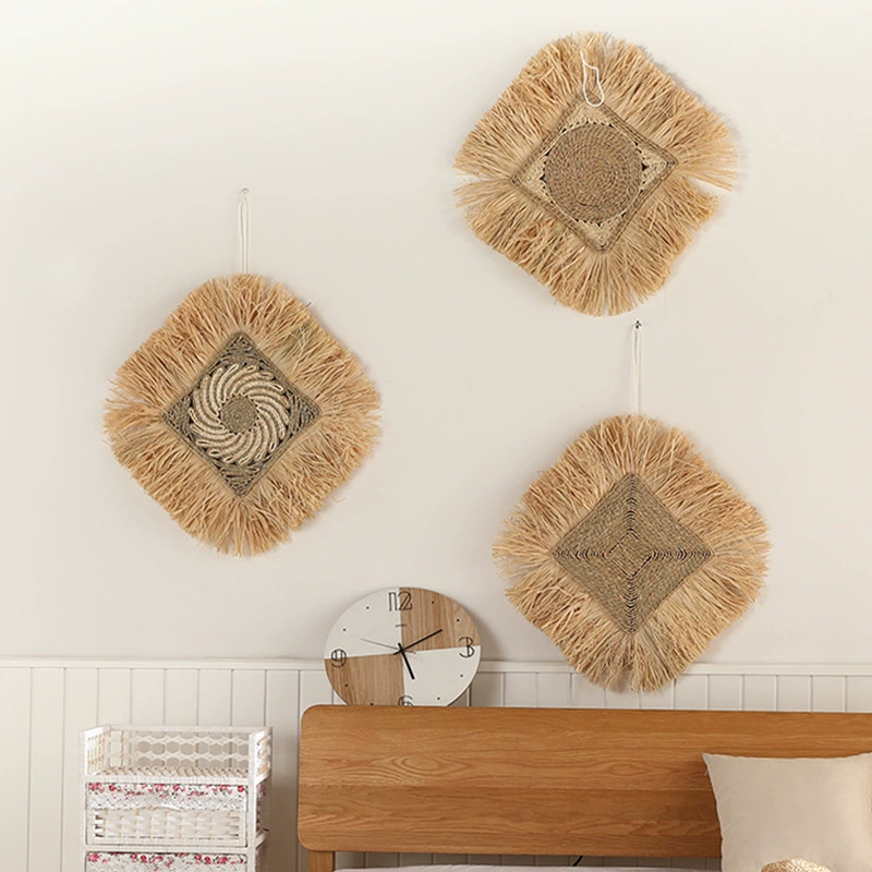 Украшения для дома Мори Лафит соломенное кольцо креативный кулон магазин детской одежды украшения фотографии реквизит коврик