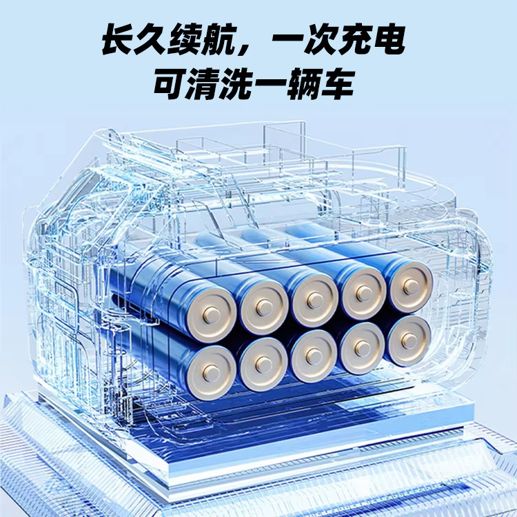 Cross-Border High-Quality Wireless Portable Multi-Functional Lithium Battery Multi-Functional High-Pressure Water Gun for Home and Car Use