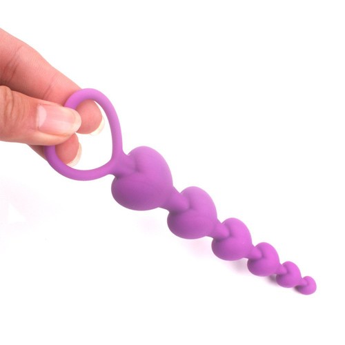 Heart-shaped silicone anal plug, anal plug for men and women, adult sex toys, wholesale