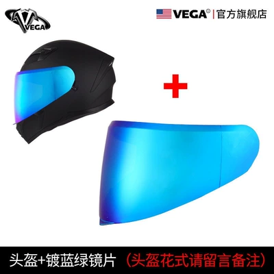Kempinq və səyahət — Bluetooth Full-Face Helmet, 3C Certified - m-sa-39-is-equipped-with-transparent-add-a-blue-green-plated-film-to-prepare-for-the-helmet-color-send-a-big-gift-package-with-the-main-picture