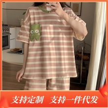 新款夏季睡衣女薄款短袖短裤卡通甜美可爱少女家居服套装可外穿女