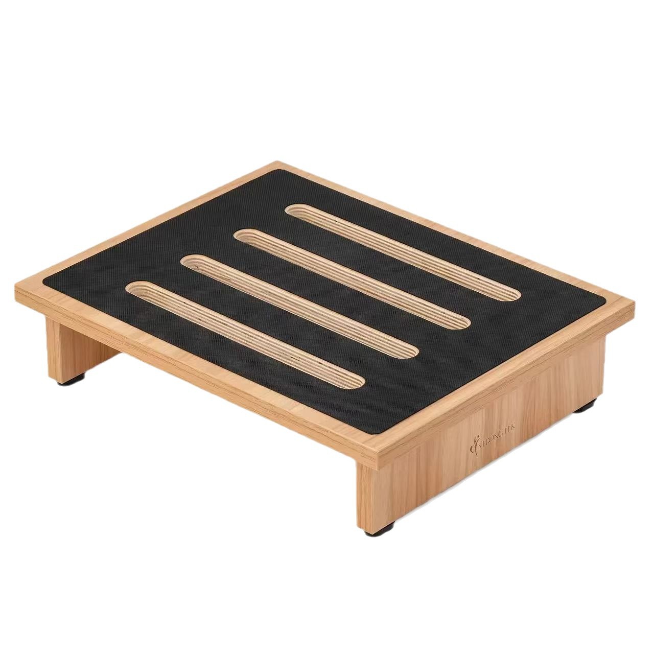 Taburete de baño de madera Taburete cuadrado de madera maciza para bebés domésticos Taburete de pie debajo del escritorio multifuncional al por mayor