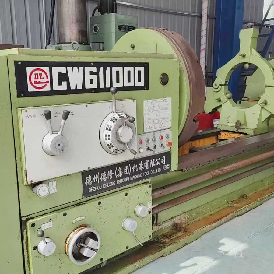 转让二手普利森CW61100Dx3米卧式车床主轴孔径130