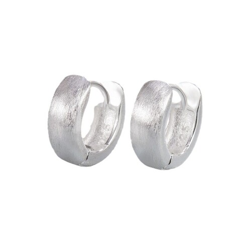 Brushed frosted earrings for women, pierced ears for sleeping, no need to pick them off, niche design, cold style earrings, new hot style