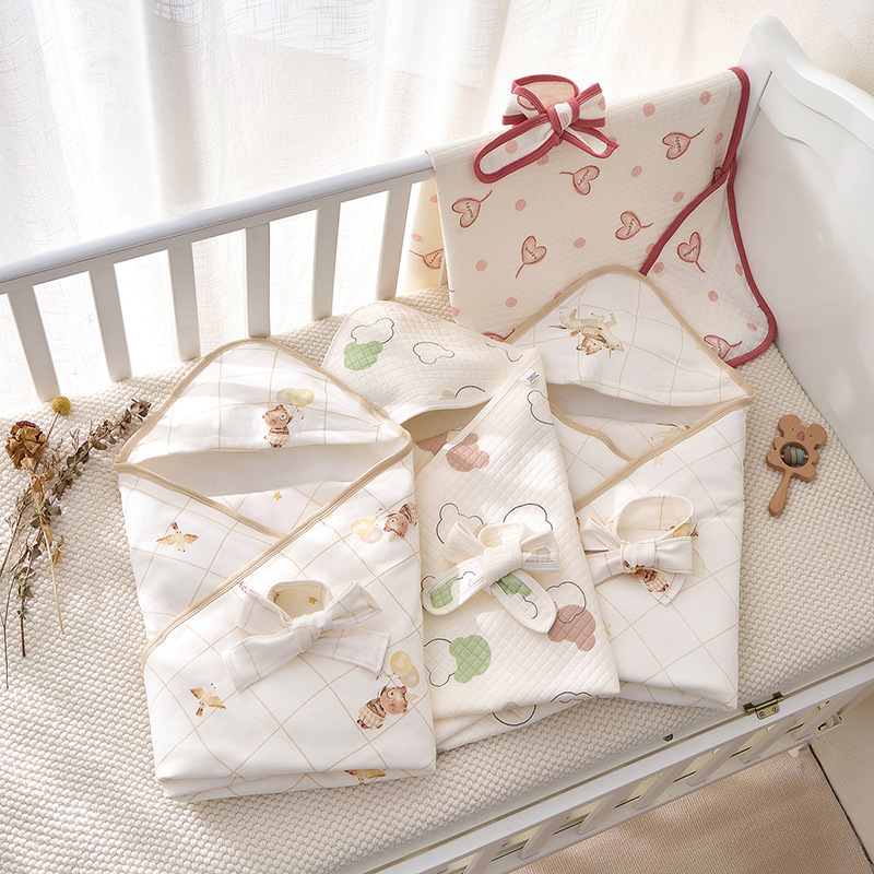 Baby Anti-Jump Swaddle, Spring, Autumn and Winter Sleeping Bag, Newborn Baby Quilt, Quilted Quilt, Delivery Room Bag Sheet