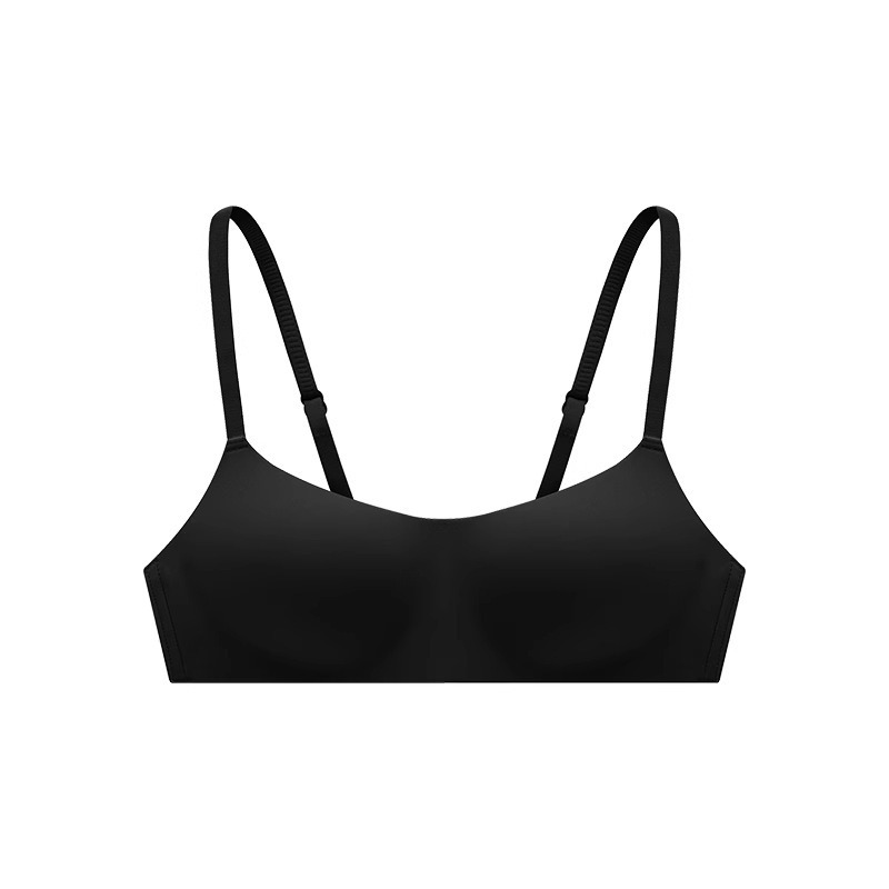 ローカットハーフカップ肌色リキッドファンデーション下着女性用薄型ワンピース巨乳見えないブラジャープッシュアップシームレス