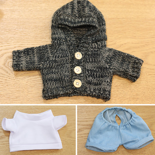 Plush Toy Clothes 30cm Doll Wear Knitted Clothing Replacement Accessories Teddy Bear Doll Sweater Coat Wholesale