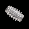 Stabbing ring lock essence men's use of wolf tooth funny couple supplies with thorns and penile ring transparent crystal suits wholesale