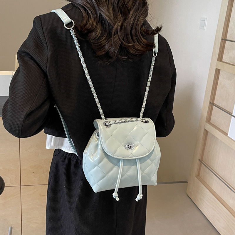 Classic Women's Quilted Mini Backpack Stylish Versatile Bag_voghion.com