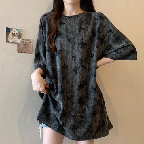 [Original Quality Craftsmanship] Plus-size Women's Clothing Summer Style Western-style Slimming Short-sleeve T-shirt—European Design Top
