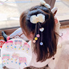 Children's hairgrip, Hanfu, hair accessory with tassels with bow, summer hairpins for princess